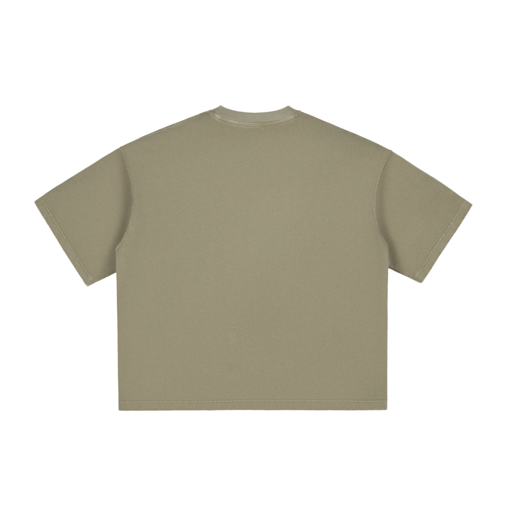 American Rags Cropped Boxy Tee (Vintage Green)