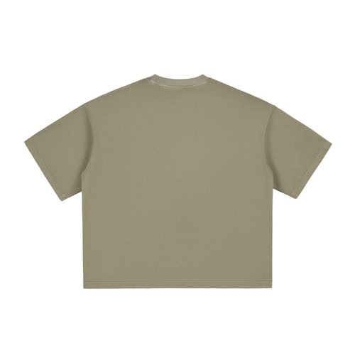 American Rags Cropped Boxy Tee (Vintage Green)